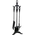 Dagan Dagan 1103 Stove Fireplace Tool Set; Black - 4 Piece 1103